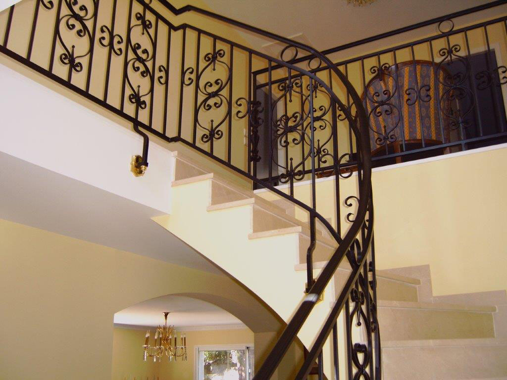 escalier interieur fer forge